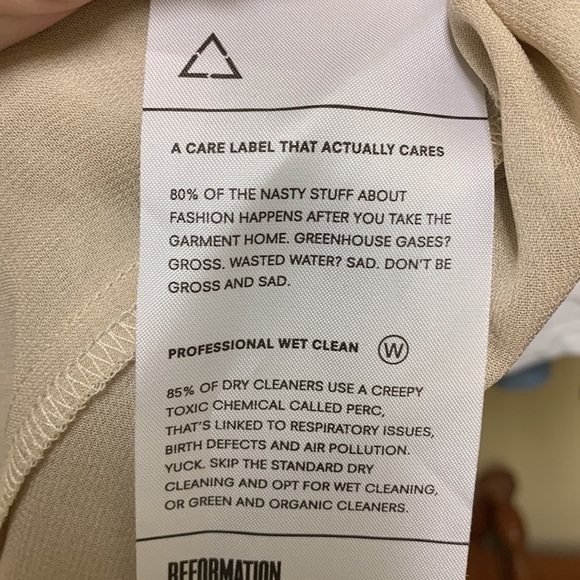 Reformation Peppermint Maxi Dress in Champagne - Picture 4 of 8